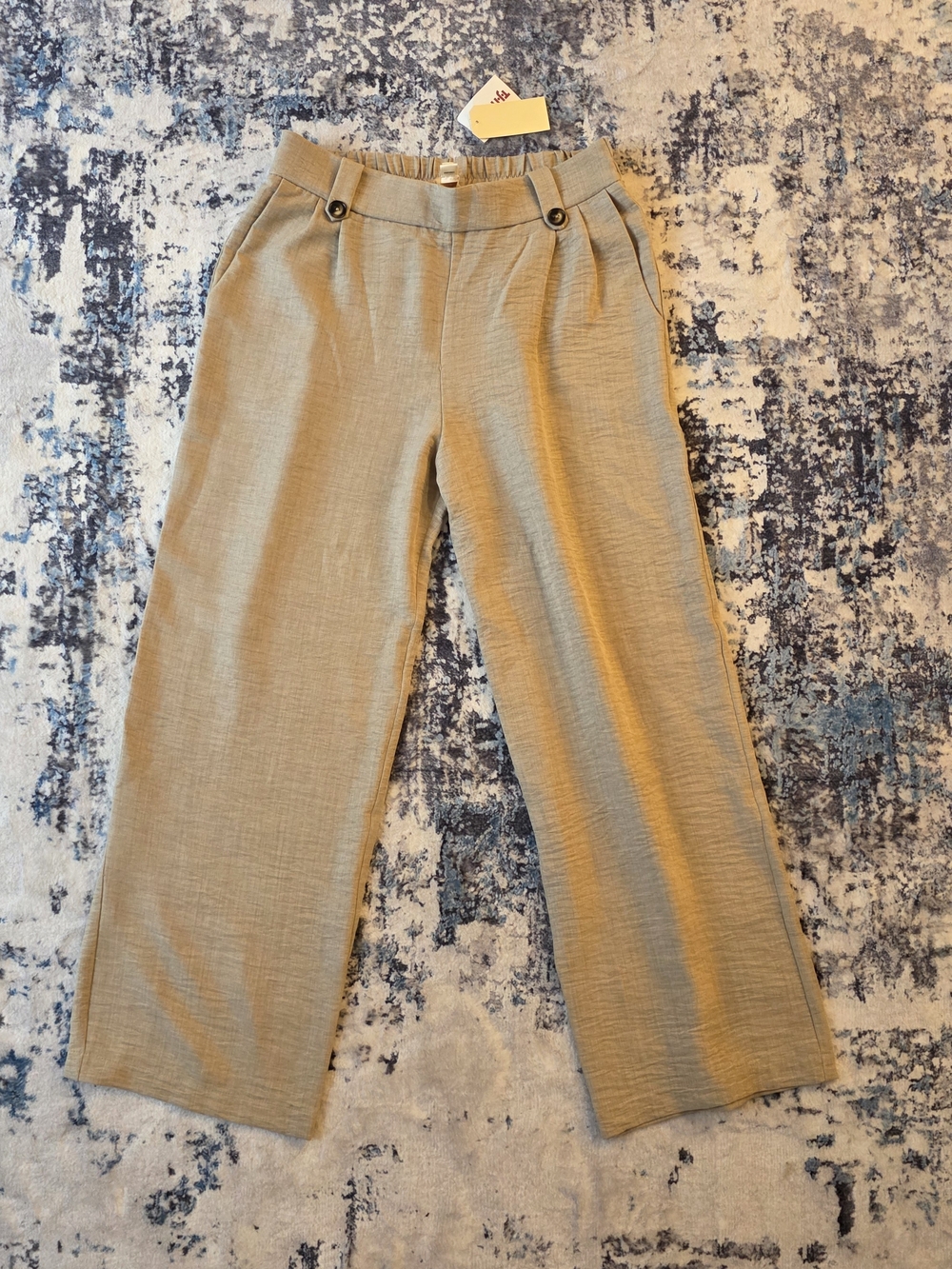 💥💥3 For $30💥💥High-Rise Wide Leg Women's Pants in Light Khaki